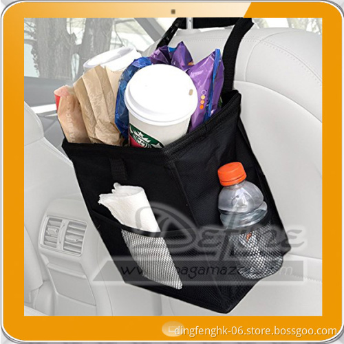 Hanging Car Trash Bag 3 Pockets Hanging Car Garbage Bag